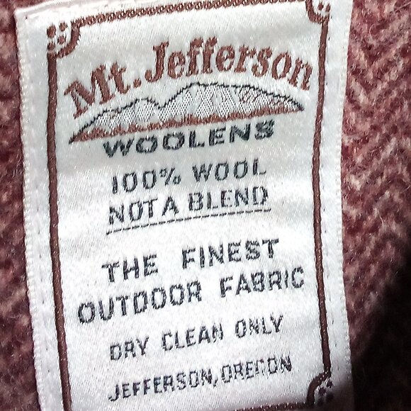 Vintage De Long Mt. Jefferson Wool Chore Coat Jacket Parka Herringbone - Picture 4 of 5